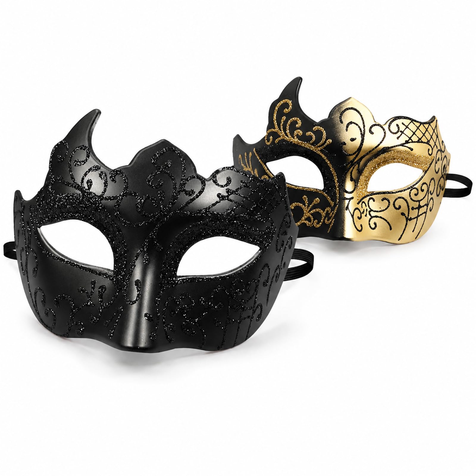 XLTXWD 2PCS Masquerade Masks Men, Masquerade Mask Men, Mens Masquerade Mask