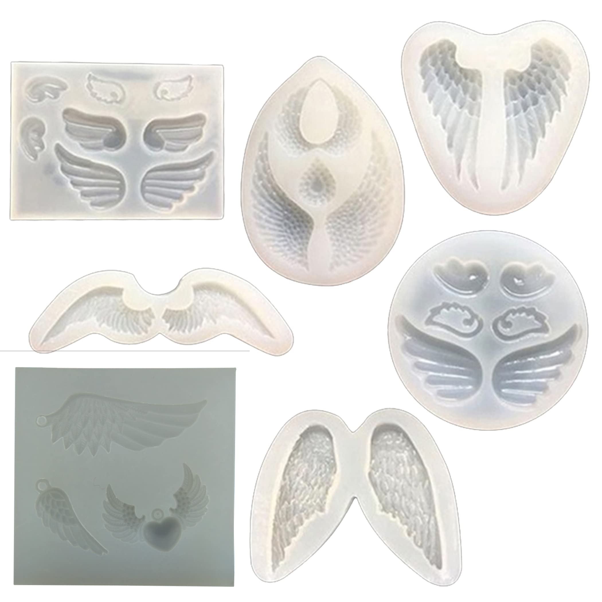 Amazon.co.jp: Felimoa 羽根 天使の翼 シリコンモールド ハンドメイド
