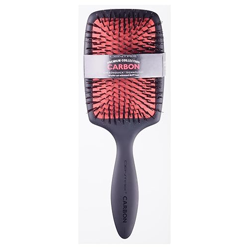 Miniatura 3 de Cricket Centrix - Cepillo de pelo pequeño de carbono para peinar, desenredar, secar con soplado y peinar todo tipo de cabello, antiestático, alto