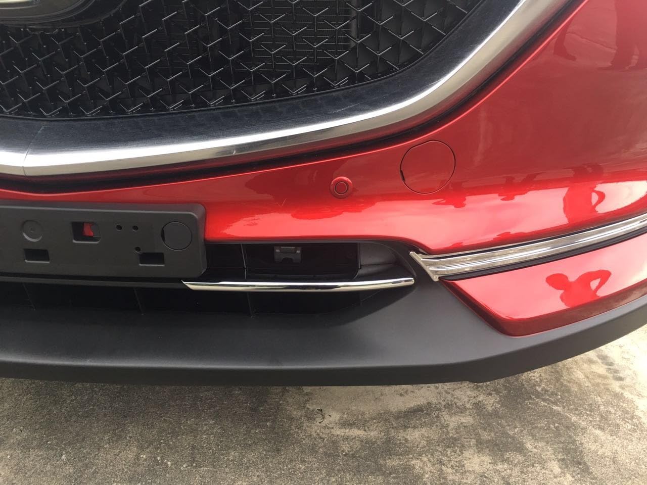 Beautost Fit for Mazda 2017 2018 2019 2020 2021 CX-5 CX5 Chrome Front Lower Grill Grille Cover Trims