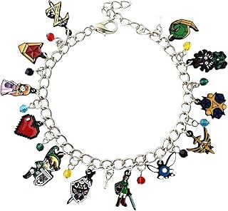 Legend of Zeld Charm Bracelet Original Design Navi Fairy Triforce Hylian Bracelet Gifts for Men woman girl