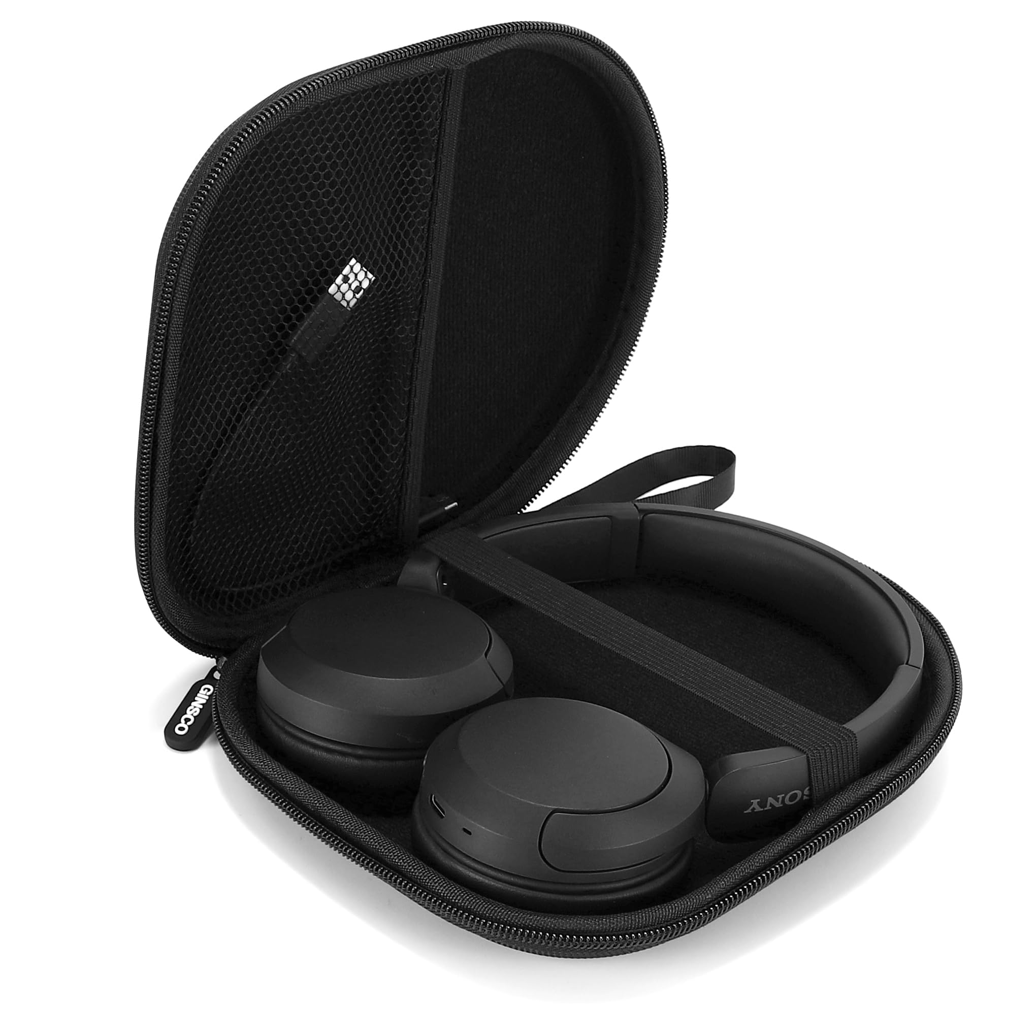 Case Compatible with JBL Tune 510BT Bluetooth Headphones, with JBL Tune 520BT/670NC Live 460NC, with Sony WH-CH520/510, Portable Travel Carrying Headphone Case for On Ear Headphones (Black)