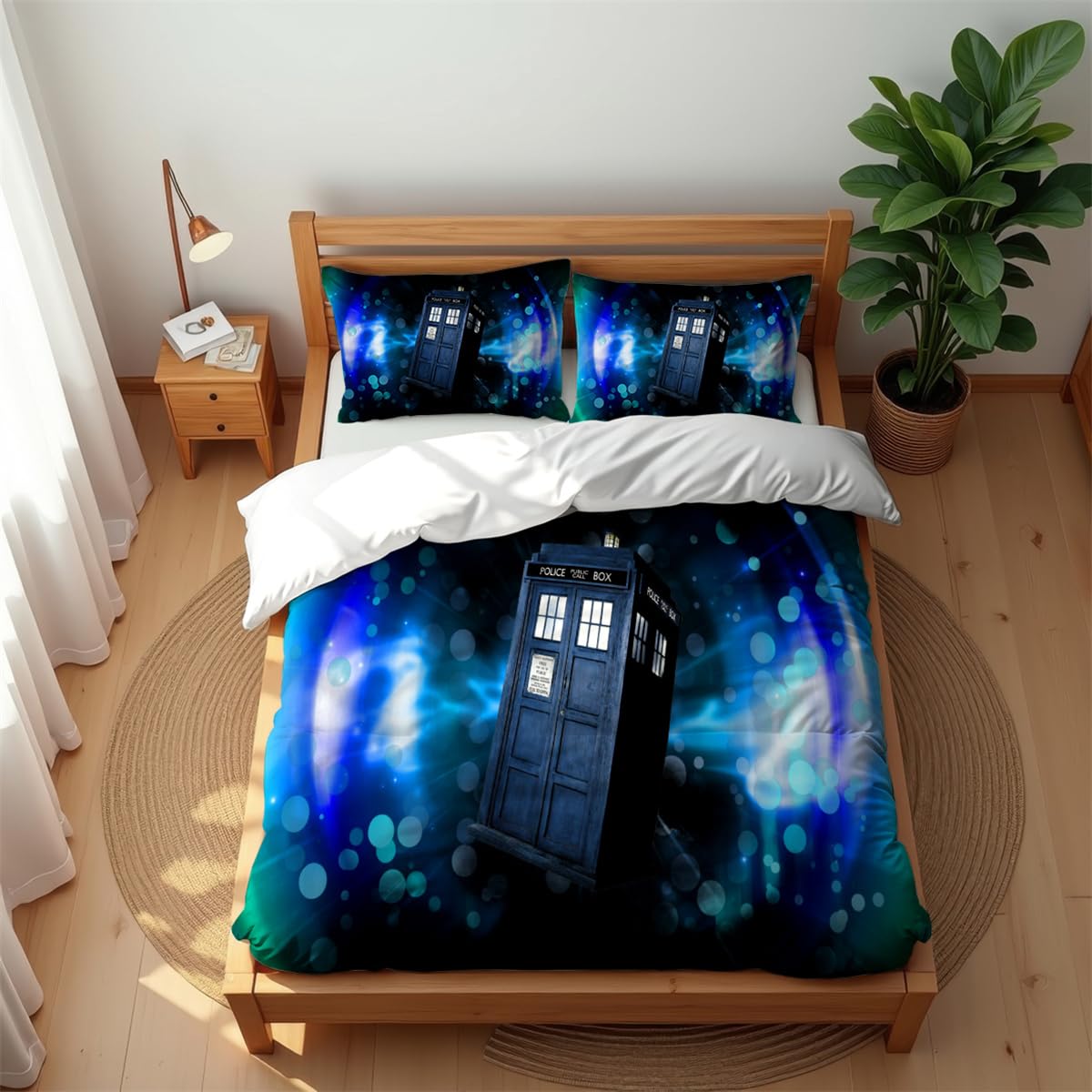 Premium Hotel Style Bedding Set Doctor 3PCS Soft Cotton Rich Quilt Cover for All Seasons (DW 01,200x200cm(Double))