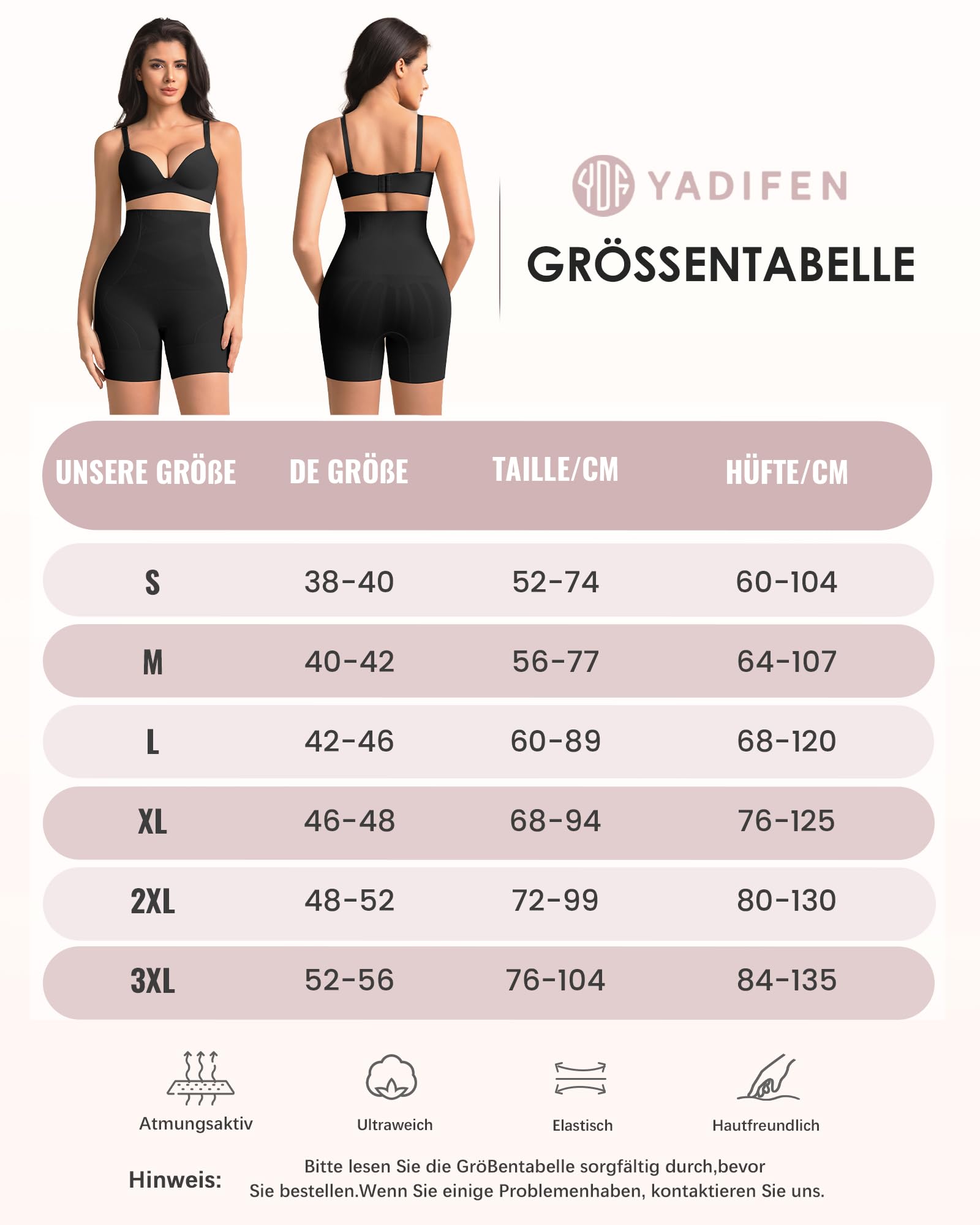 YADIFEN Pantaloncini da ciclismo, da donna, molto corti, da donna, sotto il vestito, gonna anti-sfregamento, comodi a vita alta
