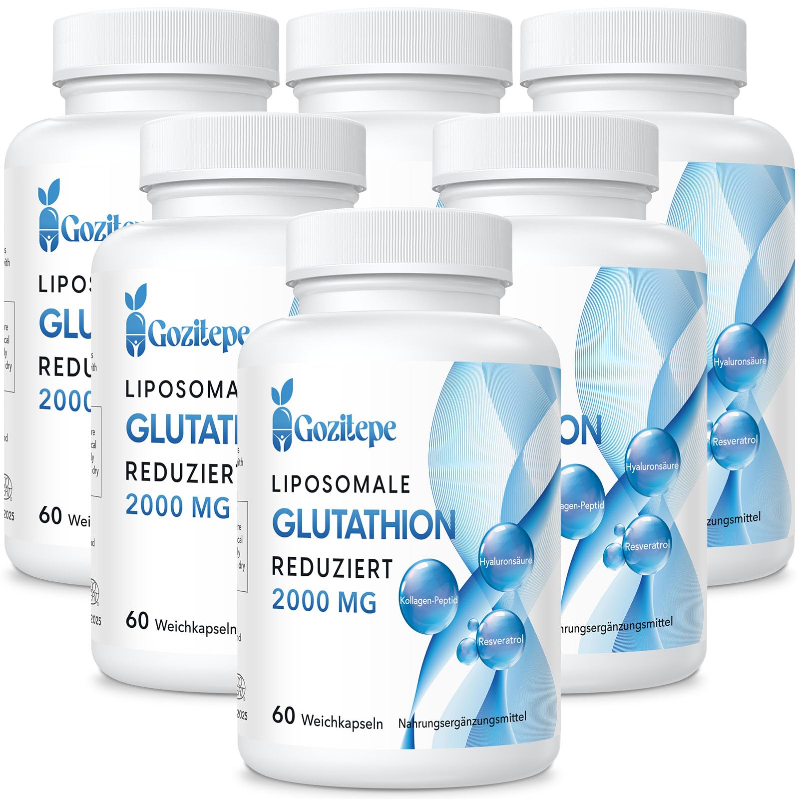 gozitepe liposomal glutathione Liposomal Glutathione Reduces 2000 mg per Serving, Glutathione Supplement  with Hyaluronic Acid + Collagen Peptide + Resveratrol, 10x Better  Absorption : Amazon.de: Health & Personal Care