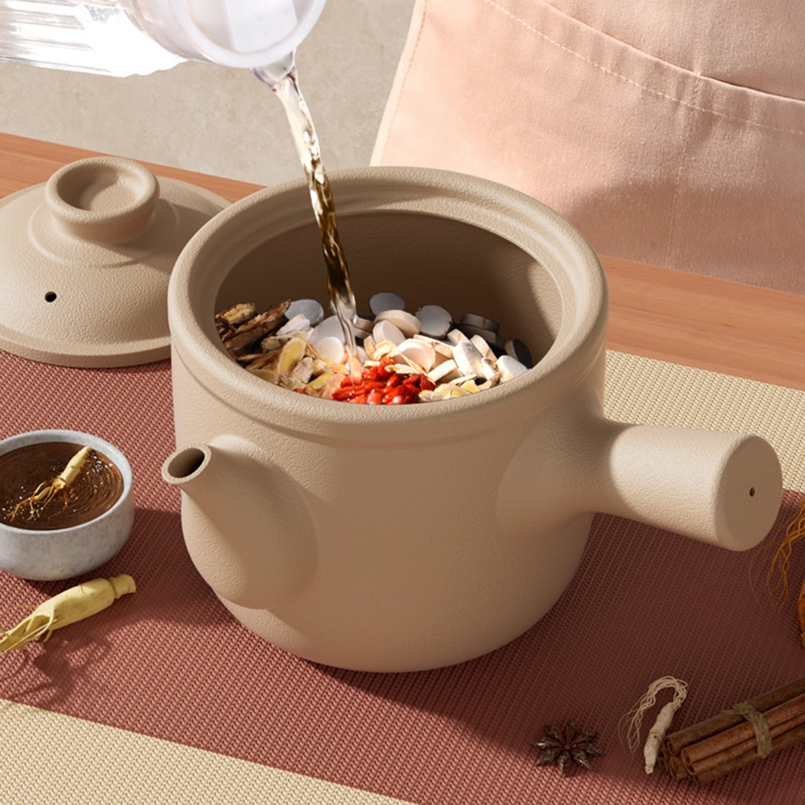 Ceramiczny garnek na leki do tradycyjnego chińskiego gotowania, dzbanek na herbatę, zupę i kawę, trwały czajnik gliniany, idealny do ziołowych środków zaradczych i bulionów