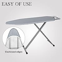 Vista 5 de Funda y almohadilla para tabla de planchar Funda 100% algodón con relleno, tamaño estándar con revestimiento de aluminio Juego de tabla