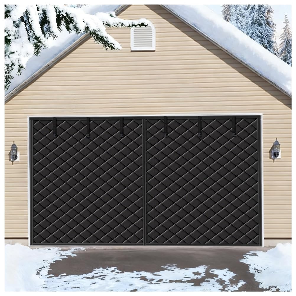 Kit d'isolation thermique magnétique noir 3 x 2,1 m pour porte de garage