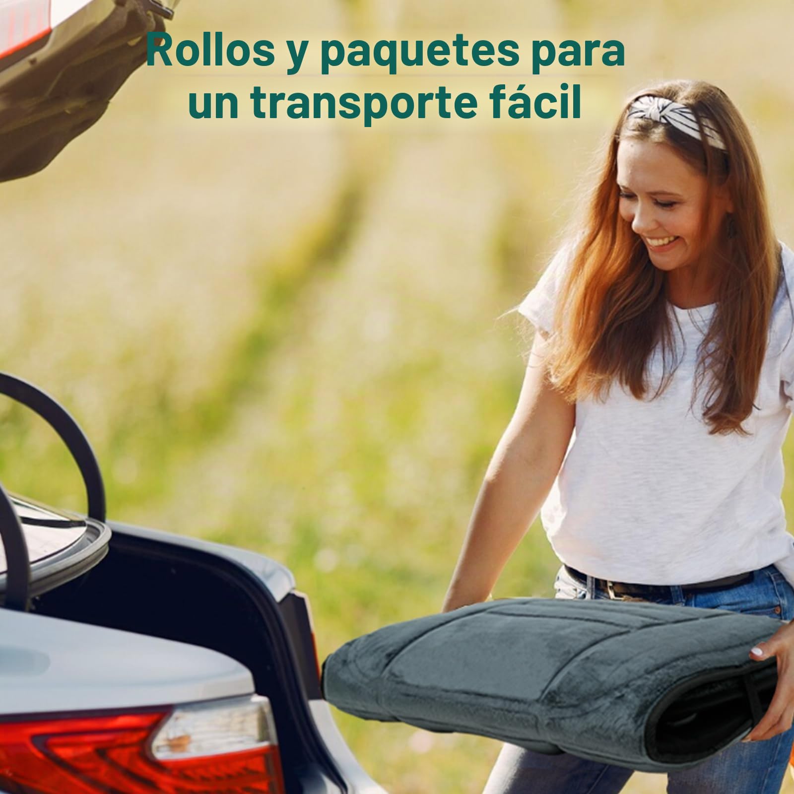 Snailax Alfombrilla de masaje de cuerpo completo con calor, almohadilla de masaje con 5 modos de masaje y 3 niveles de vibración, masajeadores de espalda para aliviar el dolor de espalda, colchón de