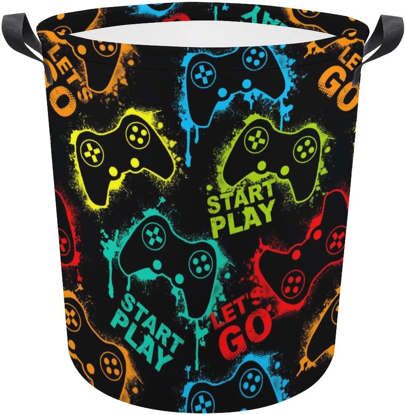 FISNAE Collapsible Laundry Baskets Game Controller Gaming Small Waterproof Laundry