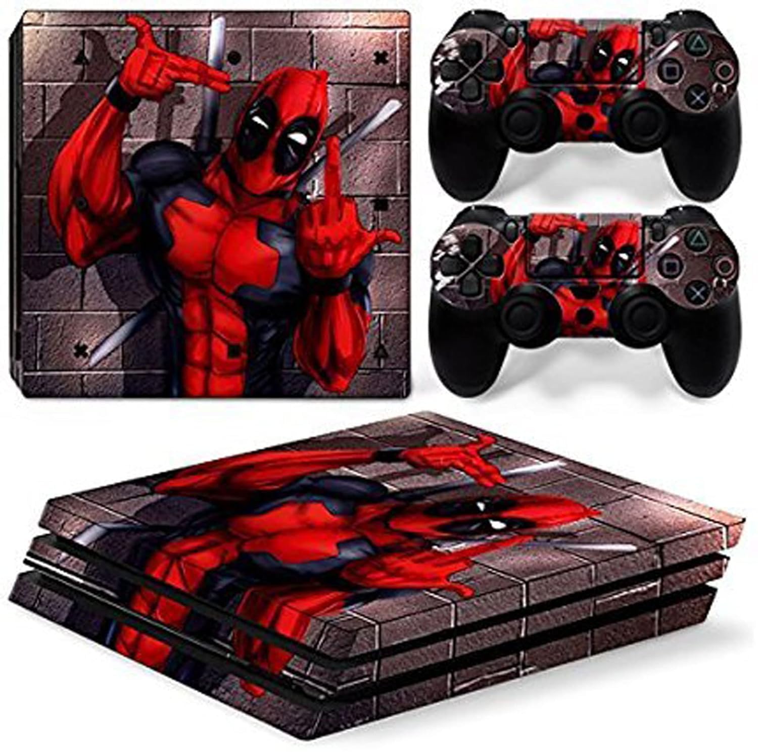 King DD Pooll Pro 3m Skin Sticker Cover for Ps4 Pro Console and 2 Controllers for Video Game-picture-19