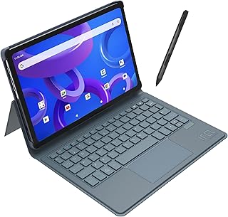 IRA Duo Pro 10.4" Android Tablet | 6GB RAM, 64GB ROM | Wi-Fi + 4G Volte | Dual SIM | 2GHz Octa-Core | 8000mAh Battery | Keyboard + Stylus + Flip Cover, OTG Cable & Earphones