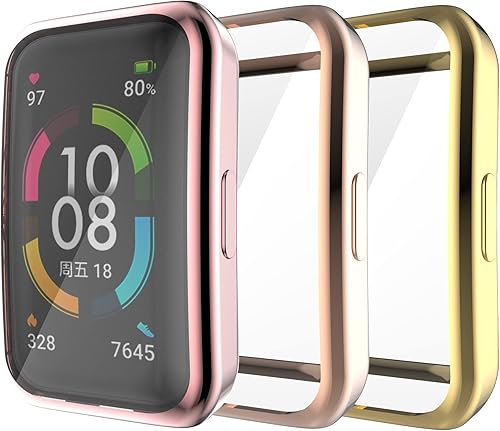 Funda protectora de pantalla de cobertura completa compatible con Huawei Honor Band, carcasa protectora de TPU para Huawei Honor Band 6, 6 Pro, 7