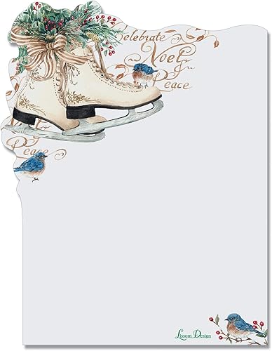 Lissom Design Notas adhesivas Bloc de notas autoadhesivo de diseñador para el hogar u oficina, 75 hojas, país de las maravillas del invierno