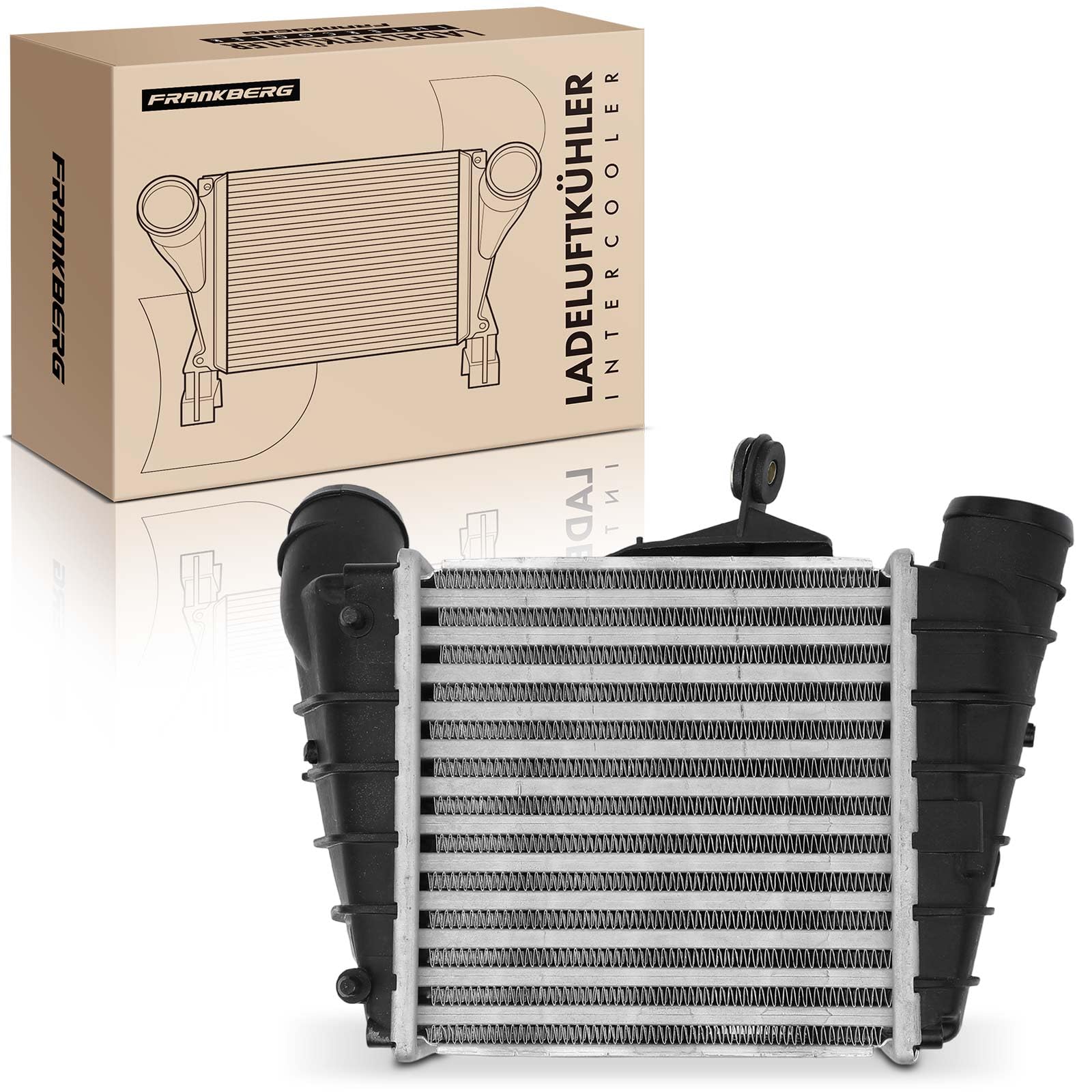 Frankberg Intercooler Compatibile con Polo 9A 9N 1.4L Polo 9A 9N 1.9L R.o.o.m.s.t.e.r 5J7 1.9L Fabia I Combi 6Y5 1.9L Fabia II Combi 545 1.4L Replace# 6Q0145804G