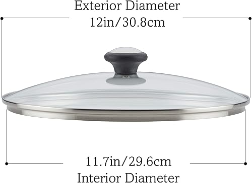 Miniatura 2 de Farberware Accesorios Tapa de repuesto de vidrio para ollas y cacerolas Farberware 12 pulgadas transparente