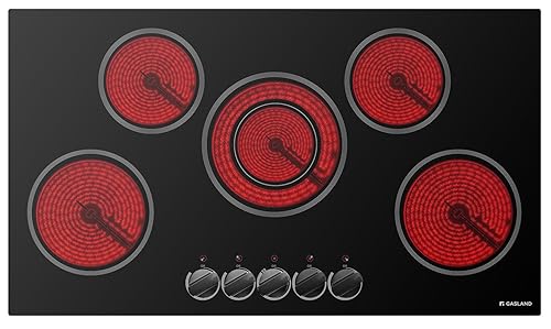 GASLAND 36 Inch Electric Cooktop, 8200W Drop-in Radiant Glass Stove