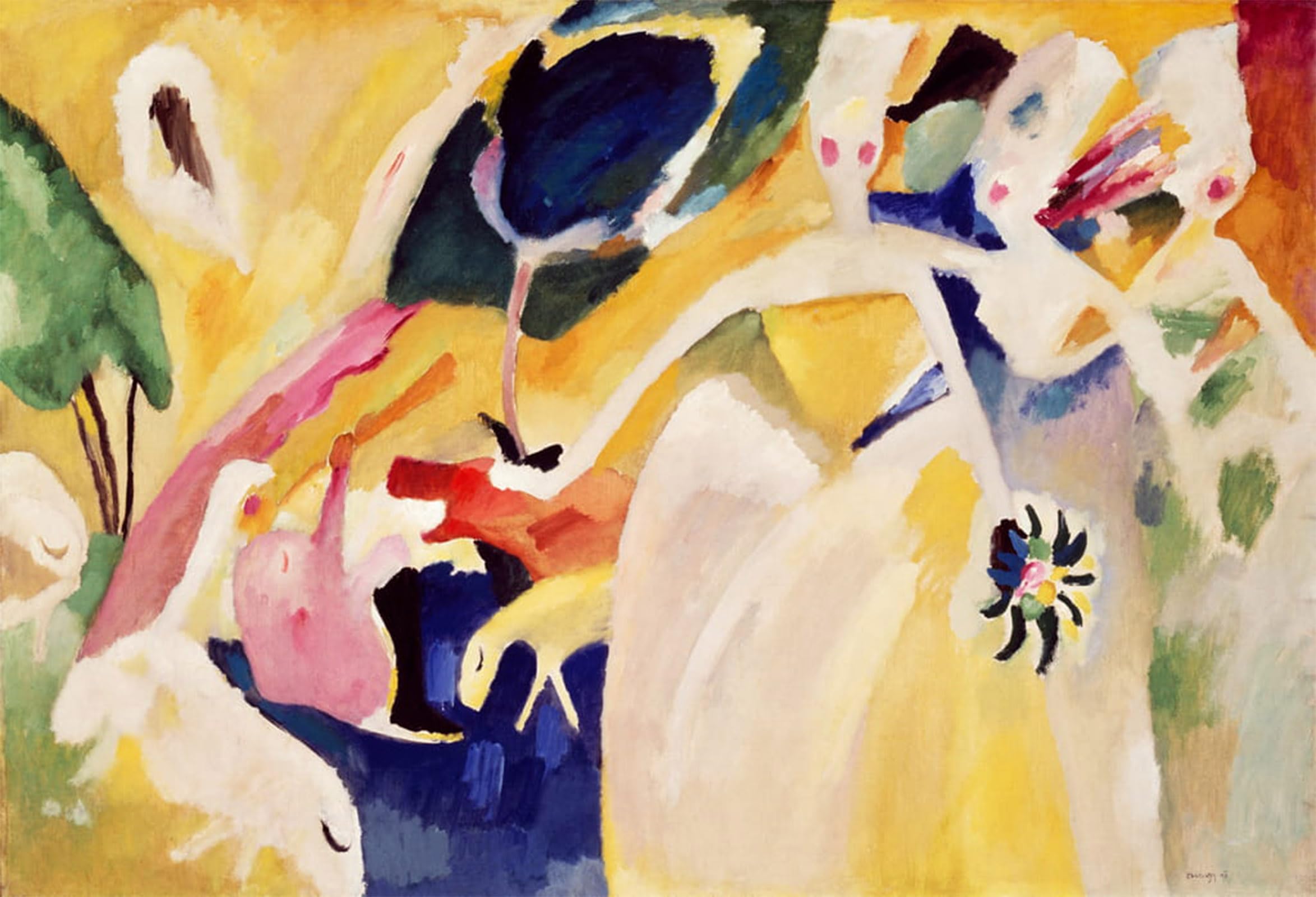 Tableaux graffiti art mural Vassily Kandinsky impression moderne 60x90cm