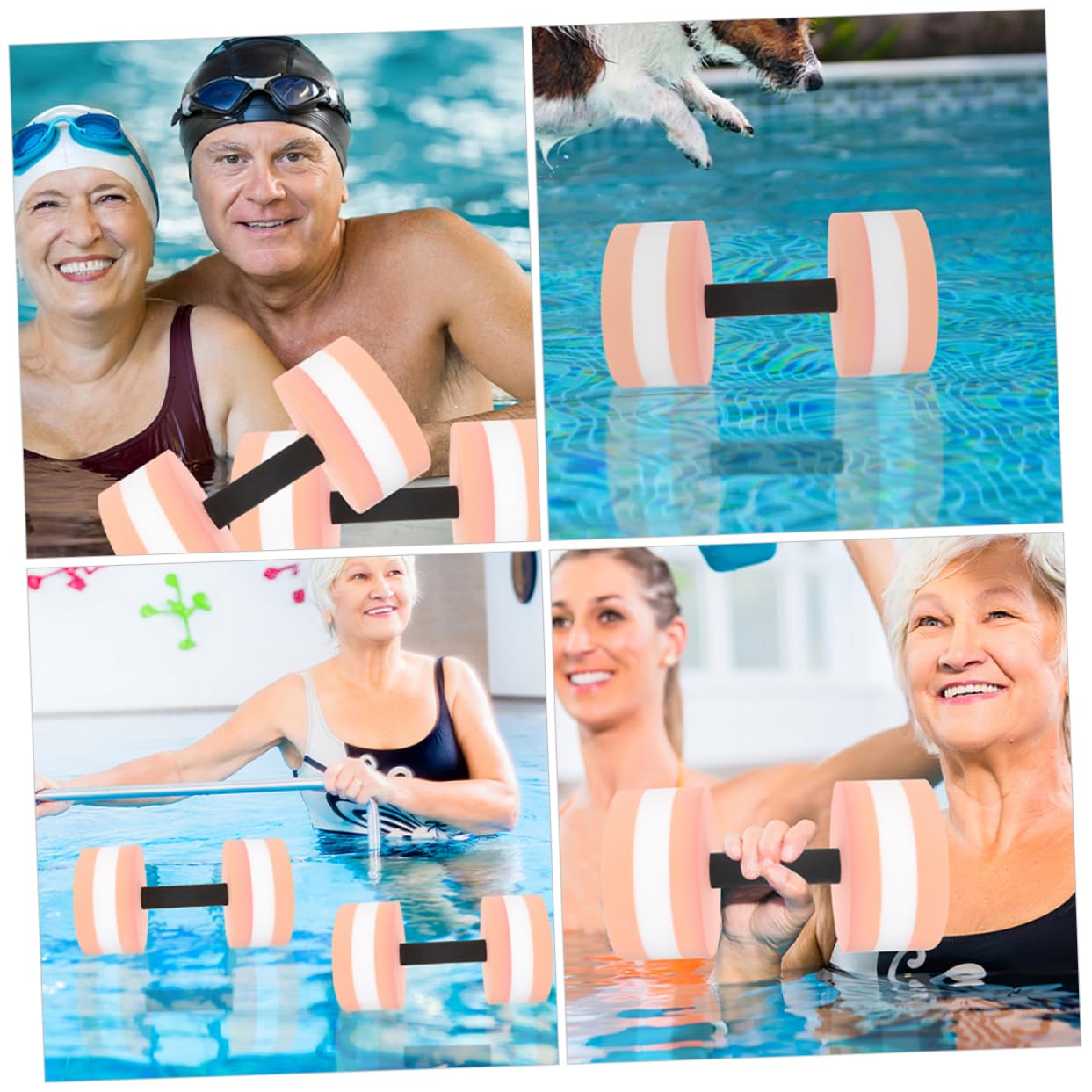 Milisten Wasserhanteln 4 Stück Achteckig Eva Poolhanteln Für Wassergymnastik Wassergewichte Fitnessgeräte Für Erwachsene Wassergymnastik Und Wasserübungen