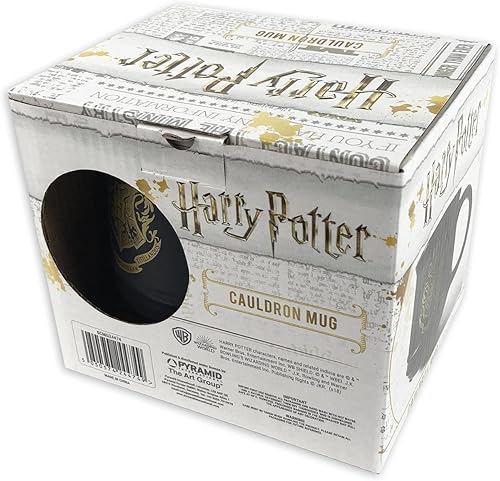 Miniatura 3 de Pyramid International Harry Potter 3D Hogwarts Crest - Taza de caldero de cerámica en caja de presentación, producto oficial