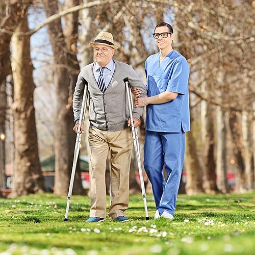 Miniatura 14 de Almohadillas de repuesto para muletas y empuñaduras de mano y puntas de muletas para axilas, funda de mango y almohadilla para pies, kit