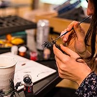 Vista 5 de Testors Cement Plastic Model Glue Adhesive 2-Pack, 6 Fine Detail Miniatures Paint Brushes, Precision Crafting Knife with Extra Blades and Tips