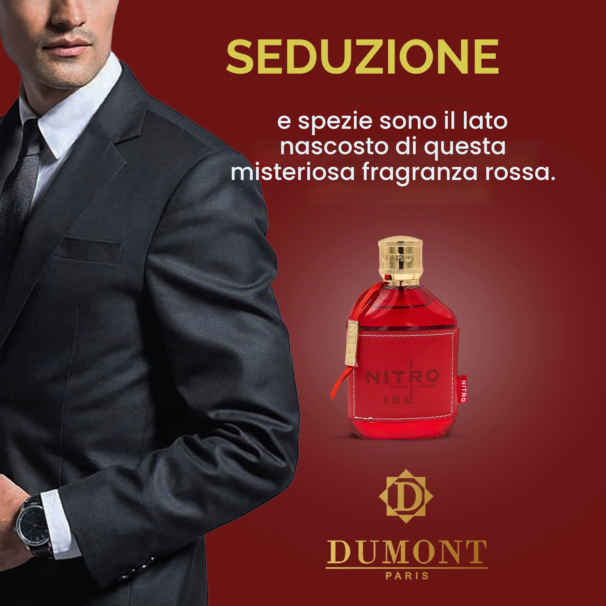 Dumont Paris Nitro Red Profumo Uomo Eau De Parfum Spray 100 Ml