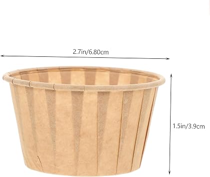 Promosyonca Kraft Kağıt Muffin, Cupcake Kalıbı, Airfryer Uyumlu 12 Adet