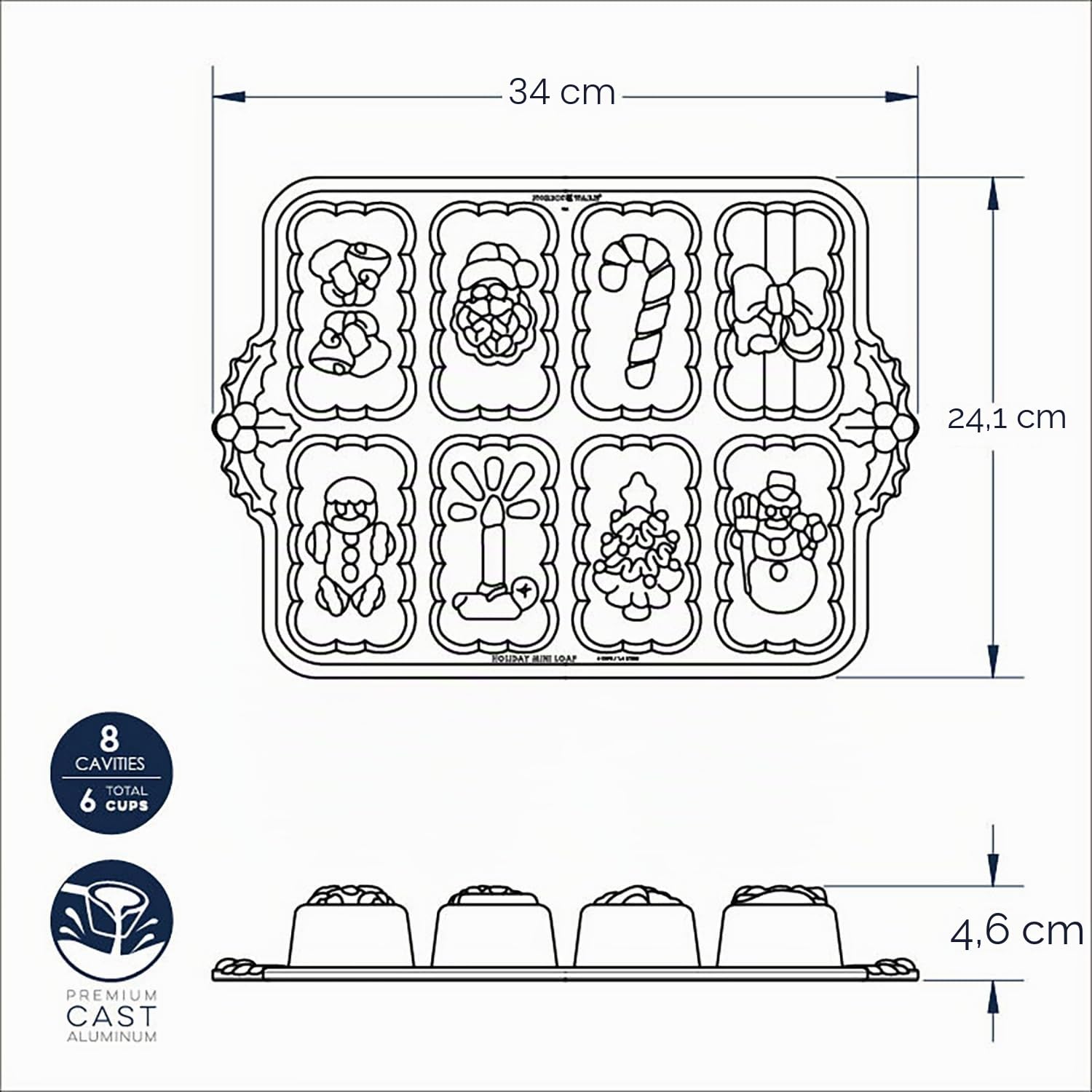 Nordic Ware Backform " Weihnachtsküchlein "