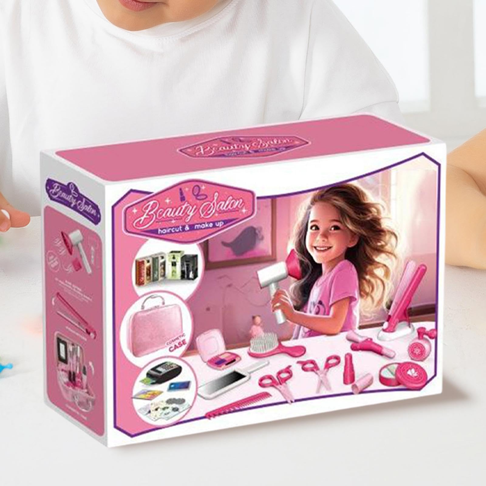 Set per giochi di ruolo per parrucchieri, set per salone di bellezza per