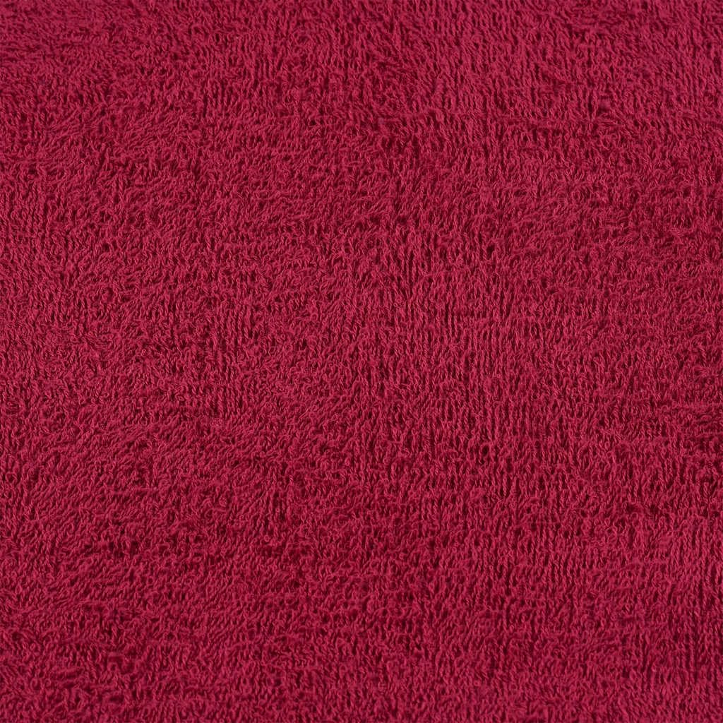 vidaXL Serviettes FROGN 4 pcs Bordeaux 100x200 cm 360 g/m² 100% Coton, Serviette de Plage, Serviette d'invité, Grande Serviette de Plage, Serviette de Bain