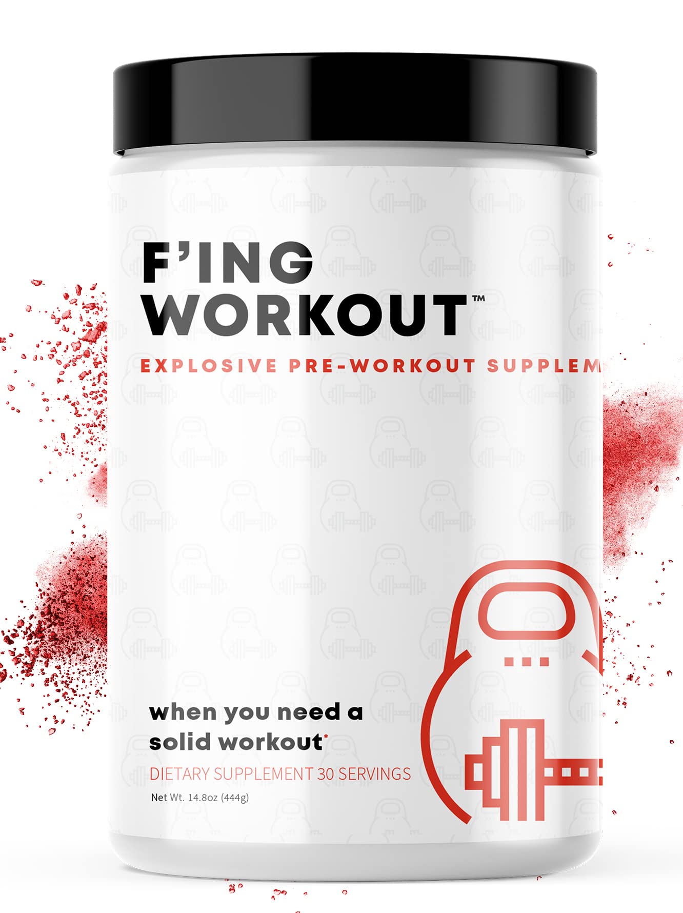 F'ing Workout - Explosive Pre-Workout Supplement (Sour Peach Rings)