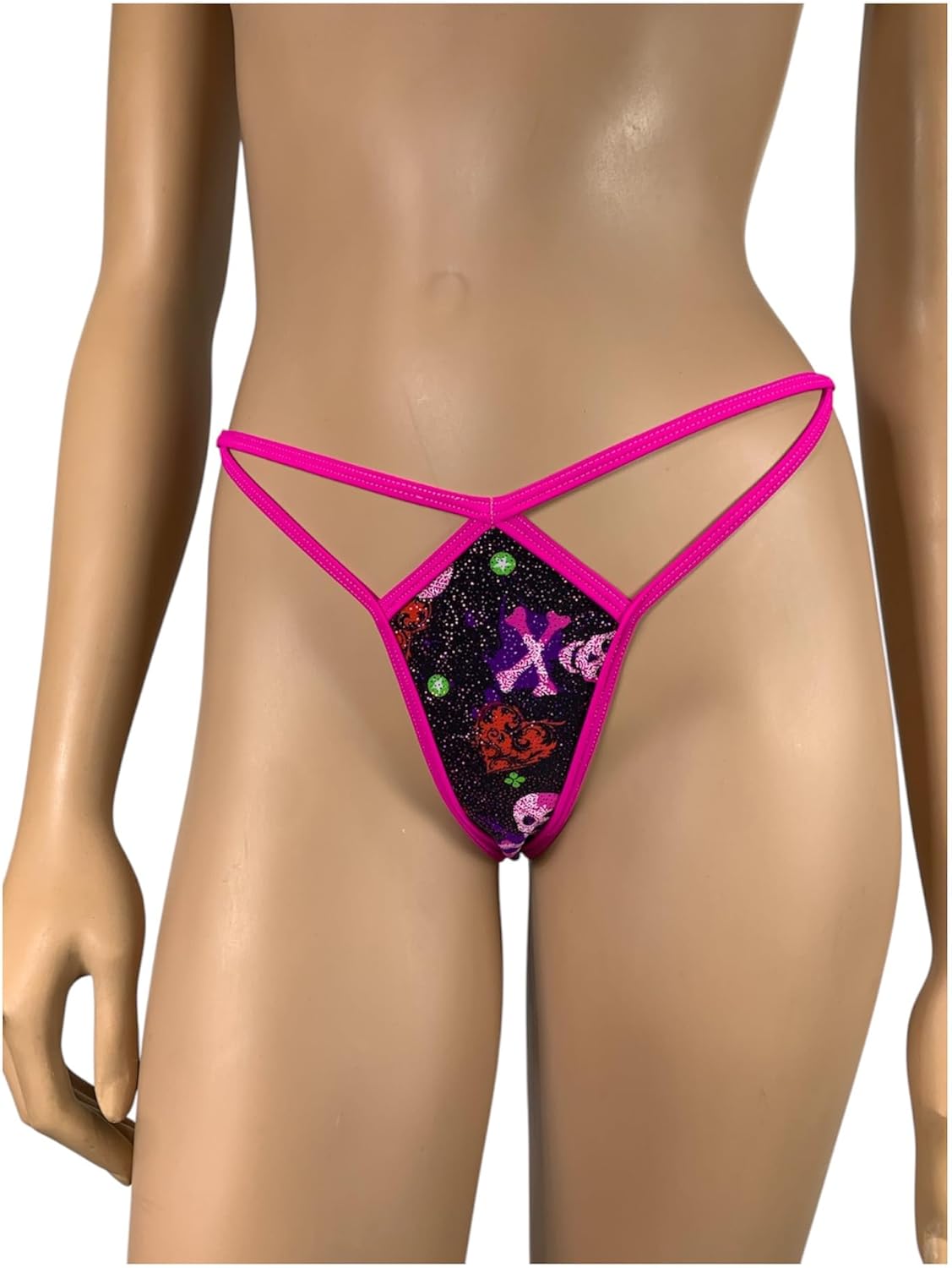 G-String Mini Bikini Thong Sparkle V-String Minimal Coverage Thong Panties Tanga Bragas Rave Outfits Spicy Lingerie Clubwear Strippewear Polewear Exotic Dancewear - Image 7