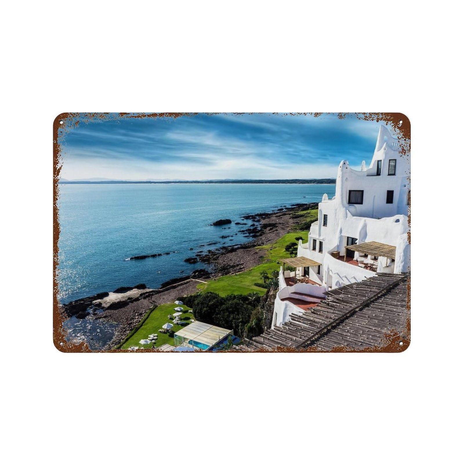 xiaoxiaoshen Real Photo Uruguay Decor South America Wall Decor Art Metal Tin Poster Modern Home Decor Art Home Bar Shop Decorations Vintage Sign 20x30cm