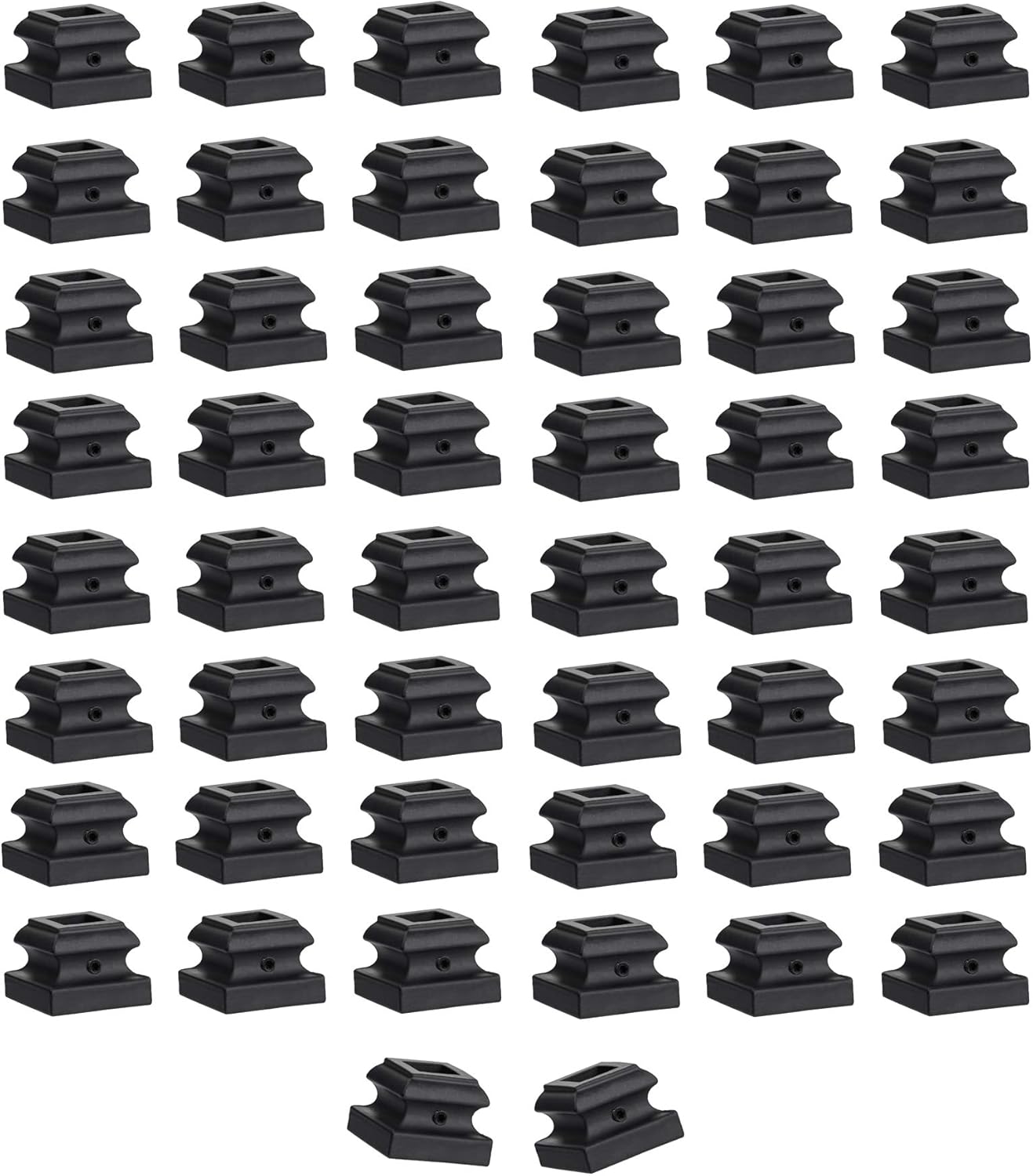 Flash Sale Buy 1 get 1 Senmit Iron Baluster Shoes - Flat Shoe with Screw - for 1/2" Square Balusters - Set of 50 (Satin Black) Flash Sale Buy 1 get 1 Senmit Iron Baluster Shoes - Flat Shoe with Screw - for 1/2" Square Balusters - Set of 50 (Satin Black)