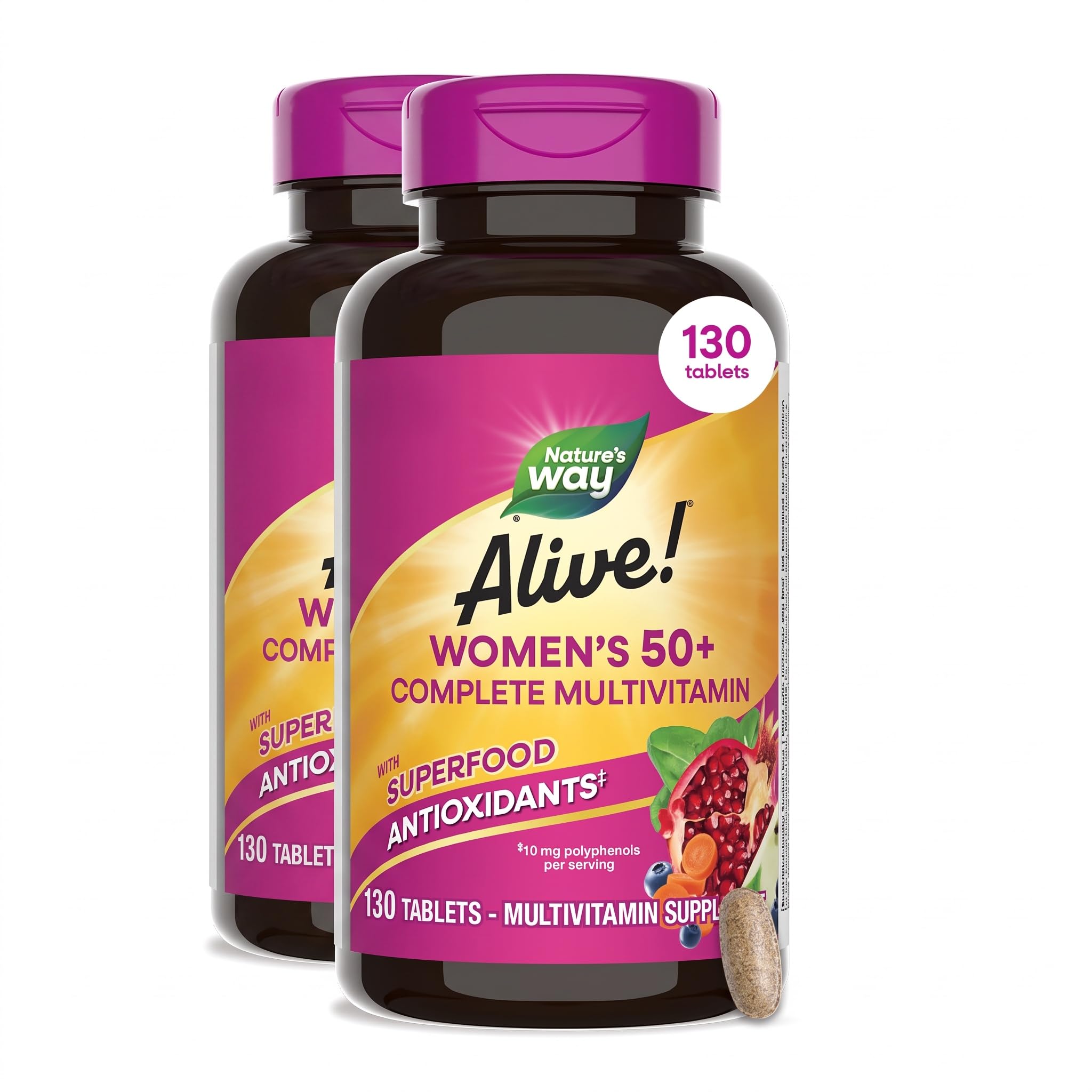 Nature's Way Alive! Women’s 50 Plus Complete Multivitamin Tablets, 50 ct — Amazon image 10