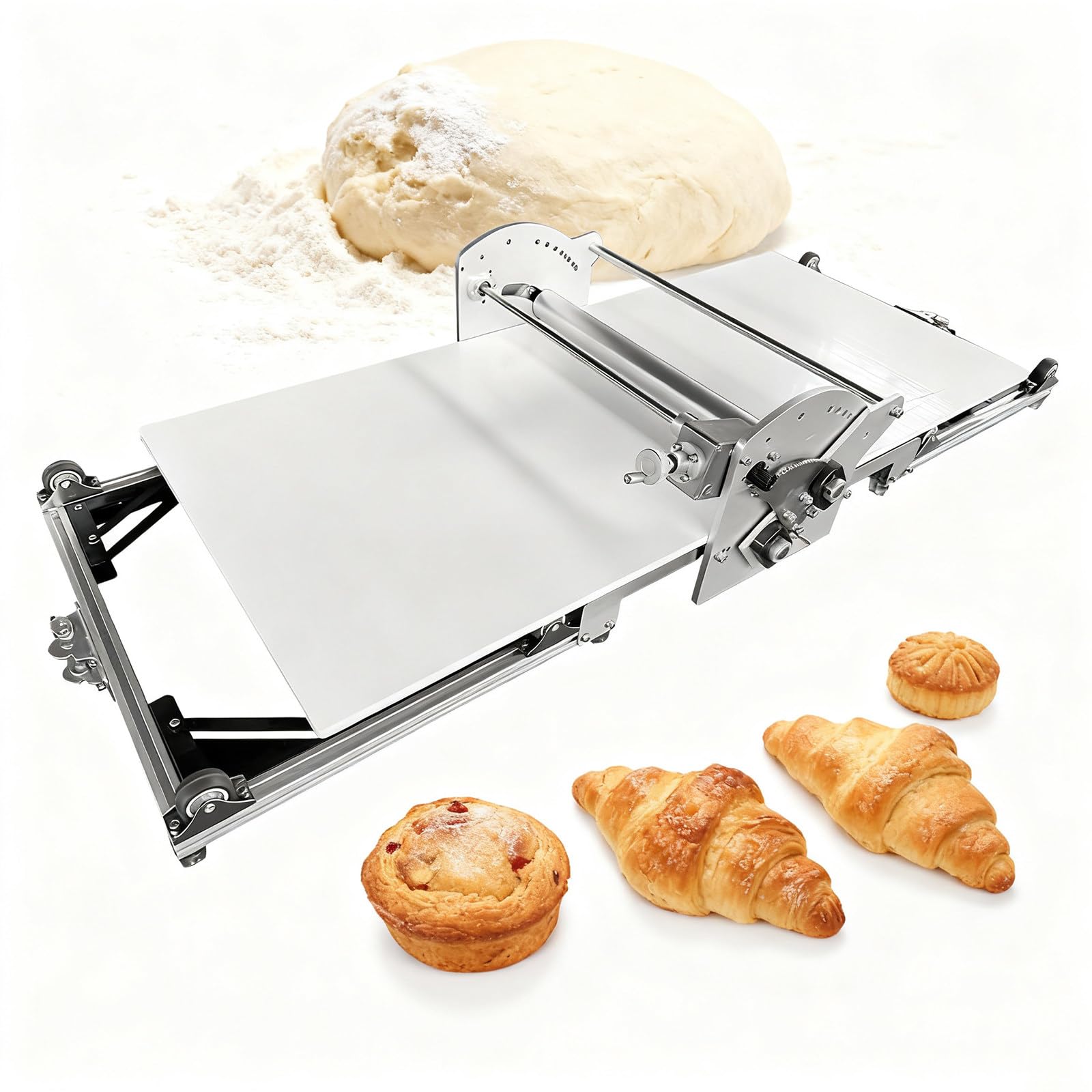 Machine à laminer la pâte Pliable, Machine à laminer la pâte électrique, Laminoir à pâte à Croissants, Machine à laminer la pâte Portable, Machine à pâte à épaisseur réglable