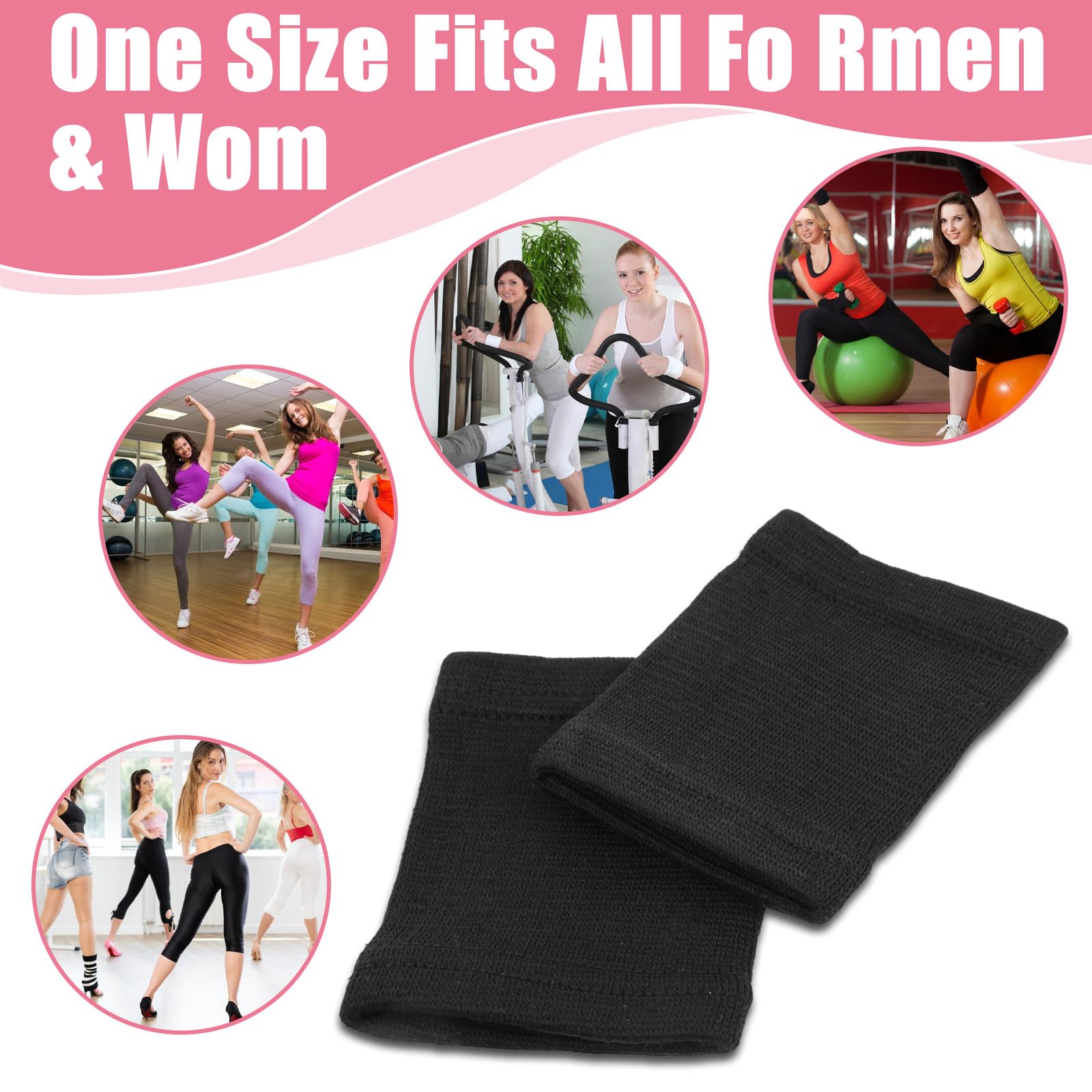 Wanmu 2 Pairs Dance Socks Over Shoes, Unisex Anti-Slip Dance Shoe Covers Over Sneaker, Ballet Equipment Accessories for Women Ballet Dancers Turns & Spins on Smooth Floors - 5