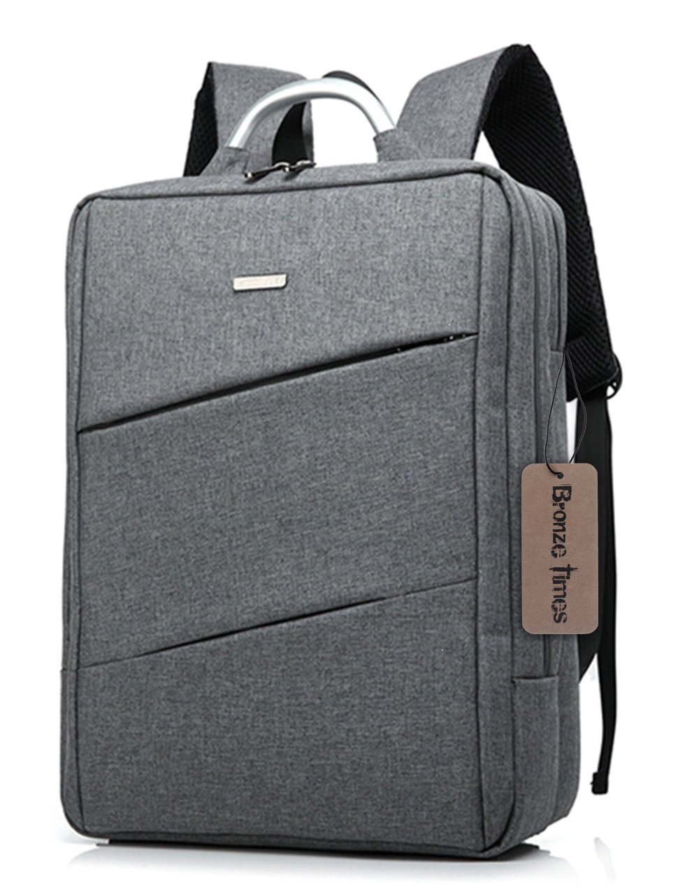 Bronze Times (TM) Premium Shockproof Canvas Laptop Backpack Travel Bag