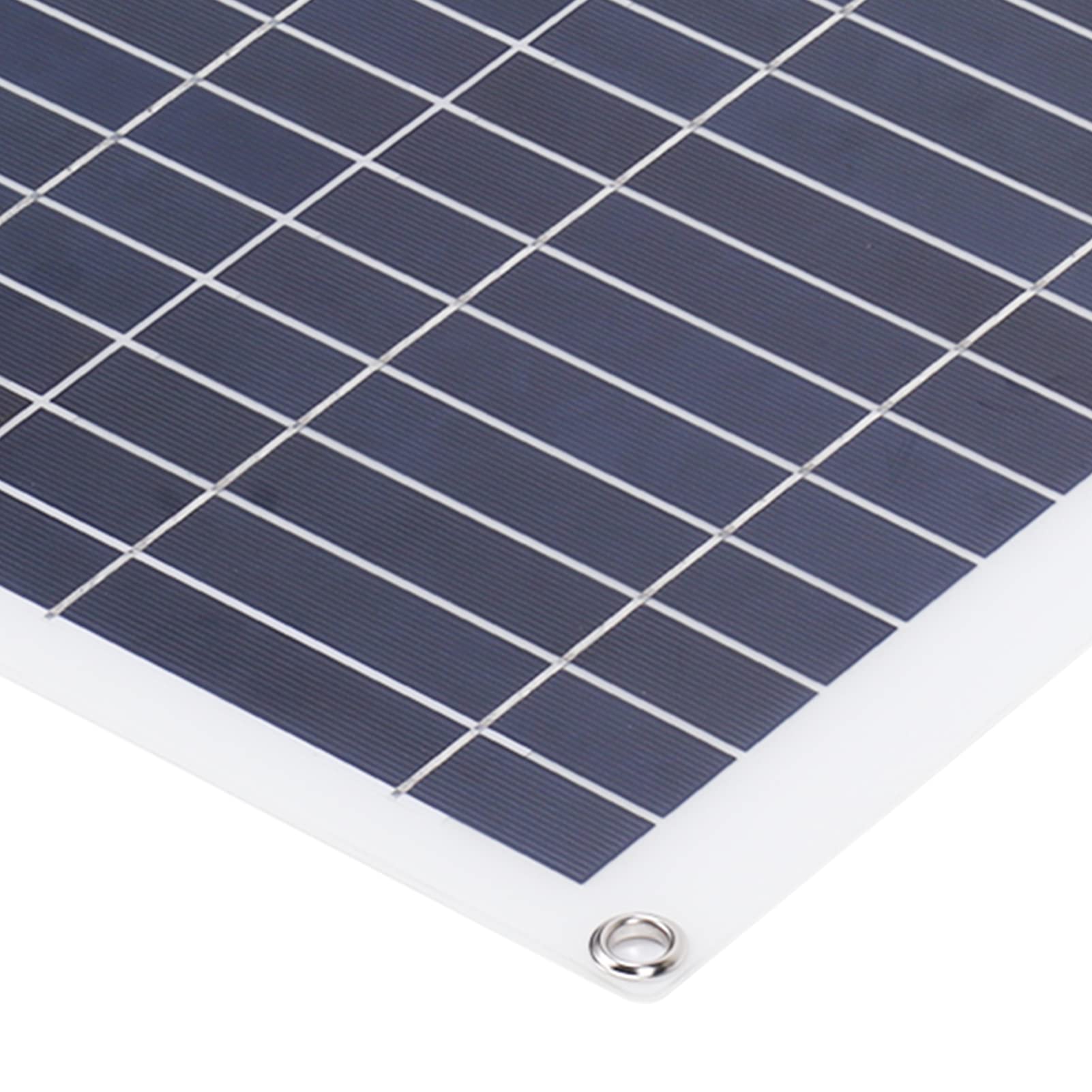 Pssopp Kit Pannello Solare 20W 100W Caricatore Solare Pieghevole con Display LCD Controller 100A Doppio USB, per Ricarica Telefono Barca Auto Esterna