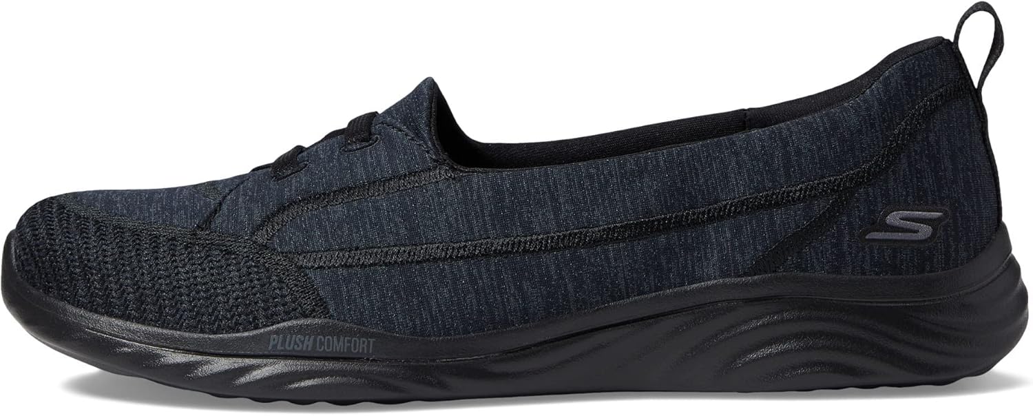 Skechers Women's ON-The-GO Ideal-Effortless Sneaker, Black/Grey, 6.5
