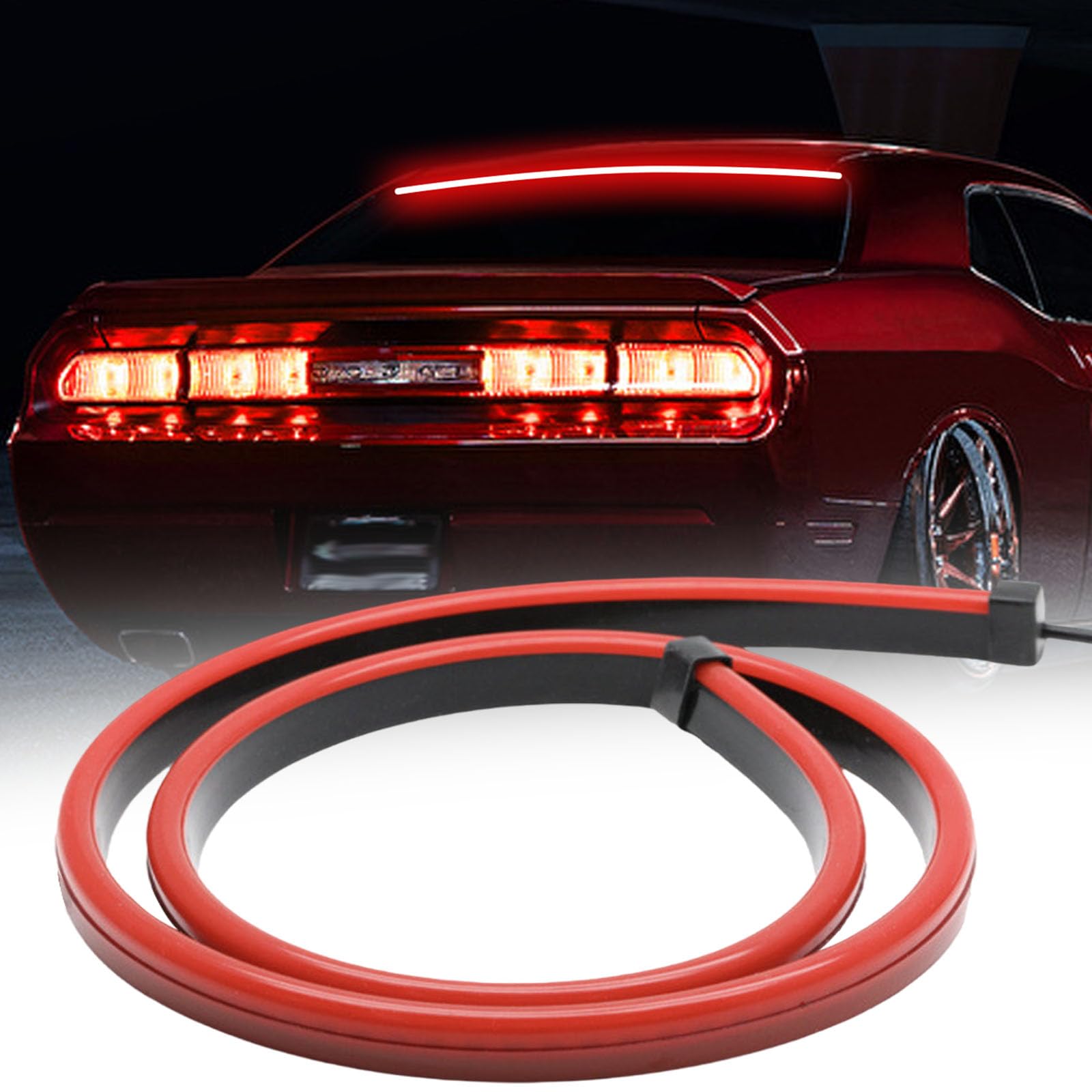 AHMURZOE 40 Inch Car LED Brake Light Strip DC12V High Mount Stop Lights Third Brake Led Light Bar for Cars Trucks