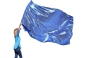 Wuchieal 52'' x 75'' Blue Rectangle Praise Dance Flags