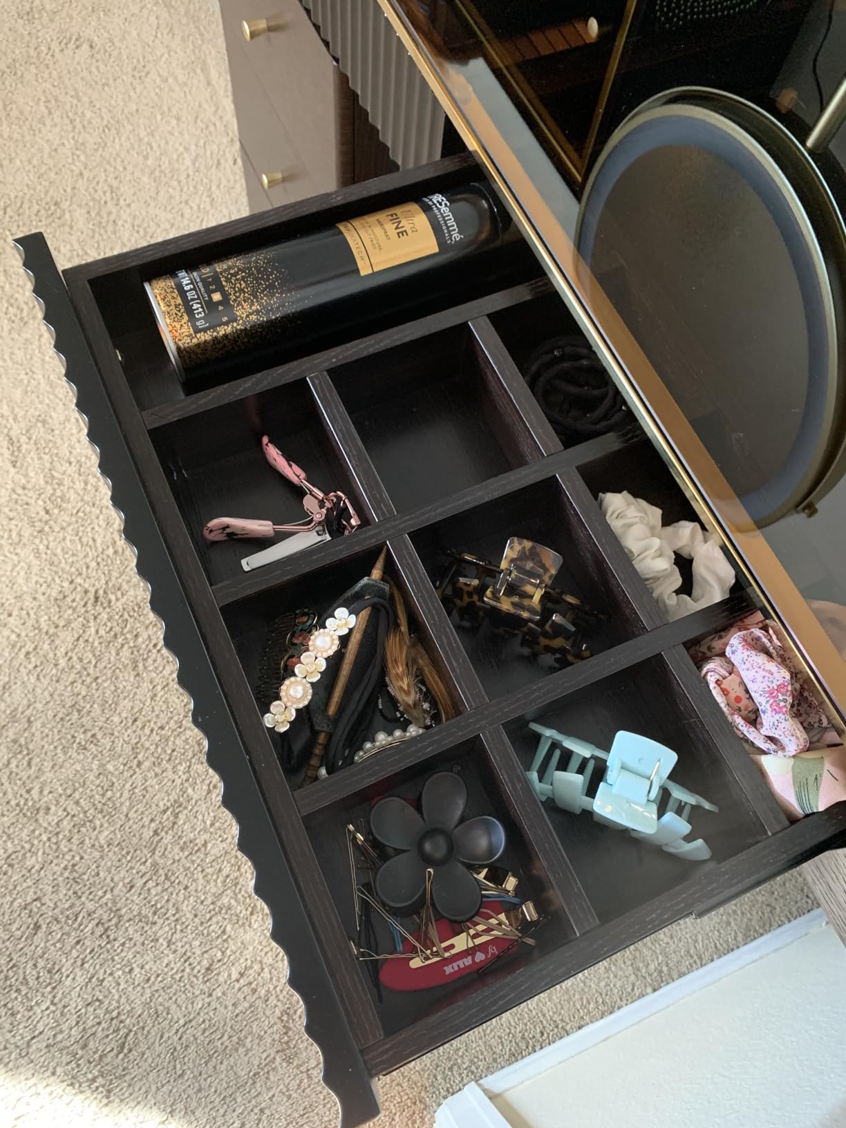 34/mo Finance POVISON Makeup Vanity Desk with Mirror and Lights