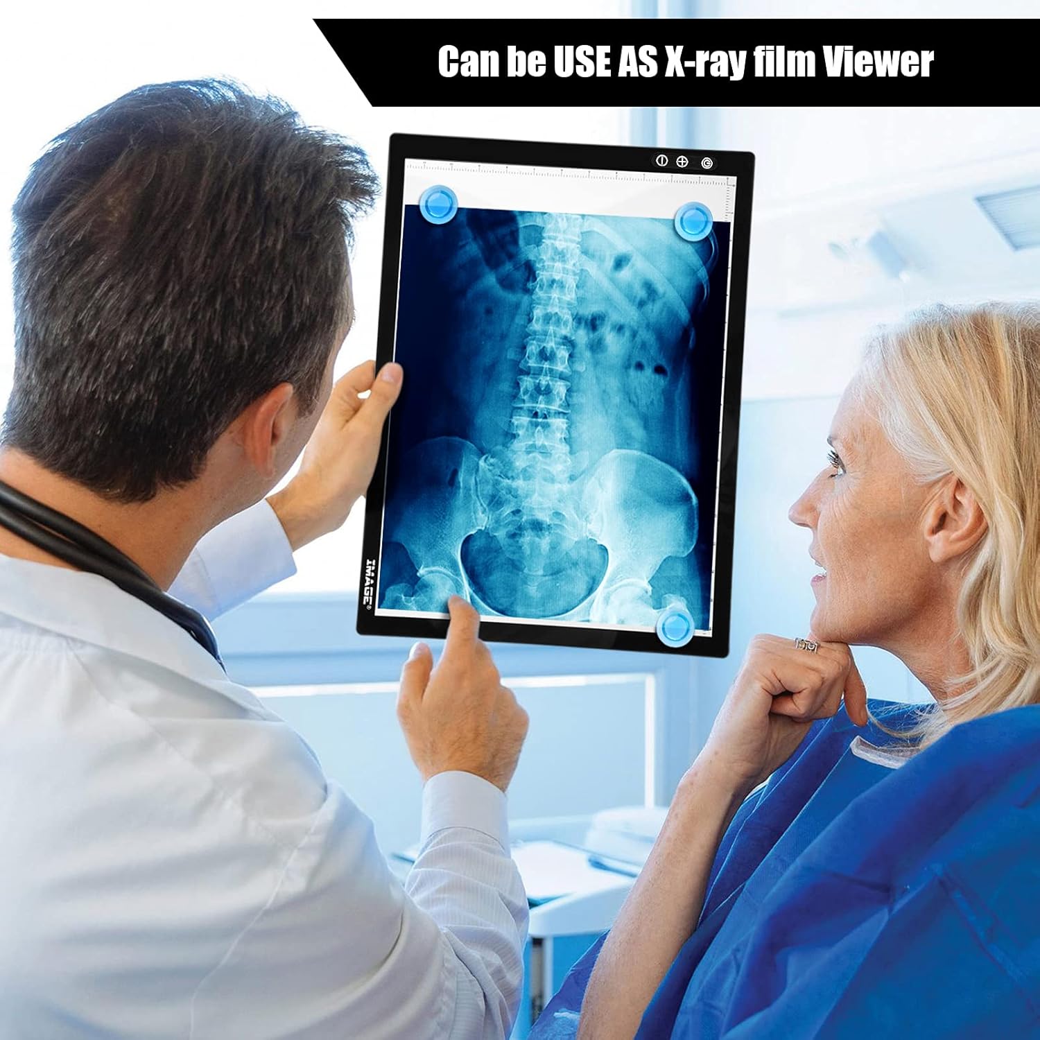 A3 Magnetic Light Pad for Diamond Painting, Physical Buttons Control Ultra-Thin Light Box Artcraft Tracing Light Board for 5D Diamond Painting Tatoo Pad Animation,Sketching, Designing, Stencilling