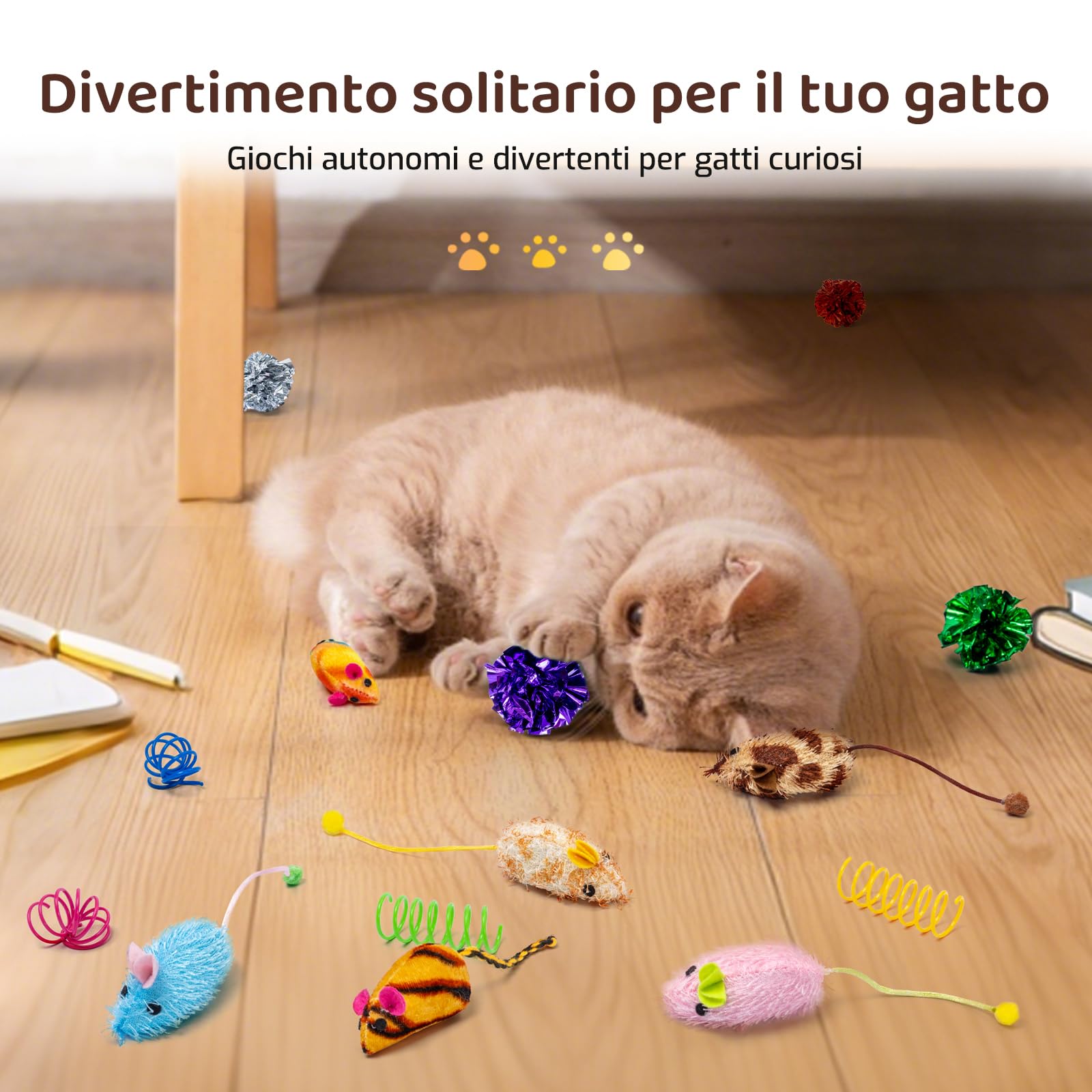 Giochi per gatti,Giocattoli Erba Gatta per Gatti,Sicuri e Divertenti,Forme Multiple