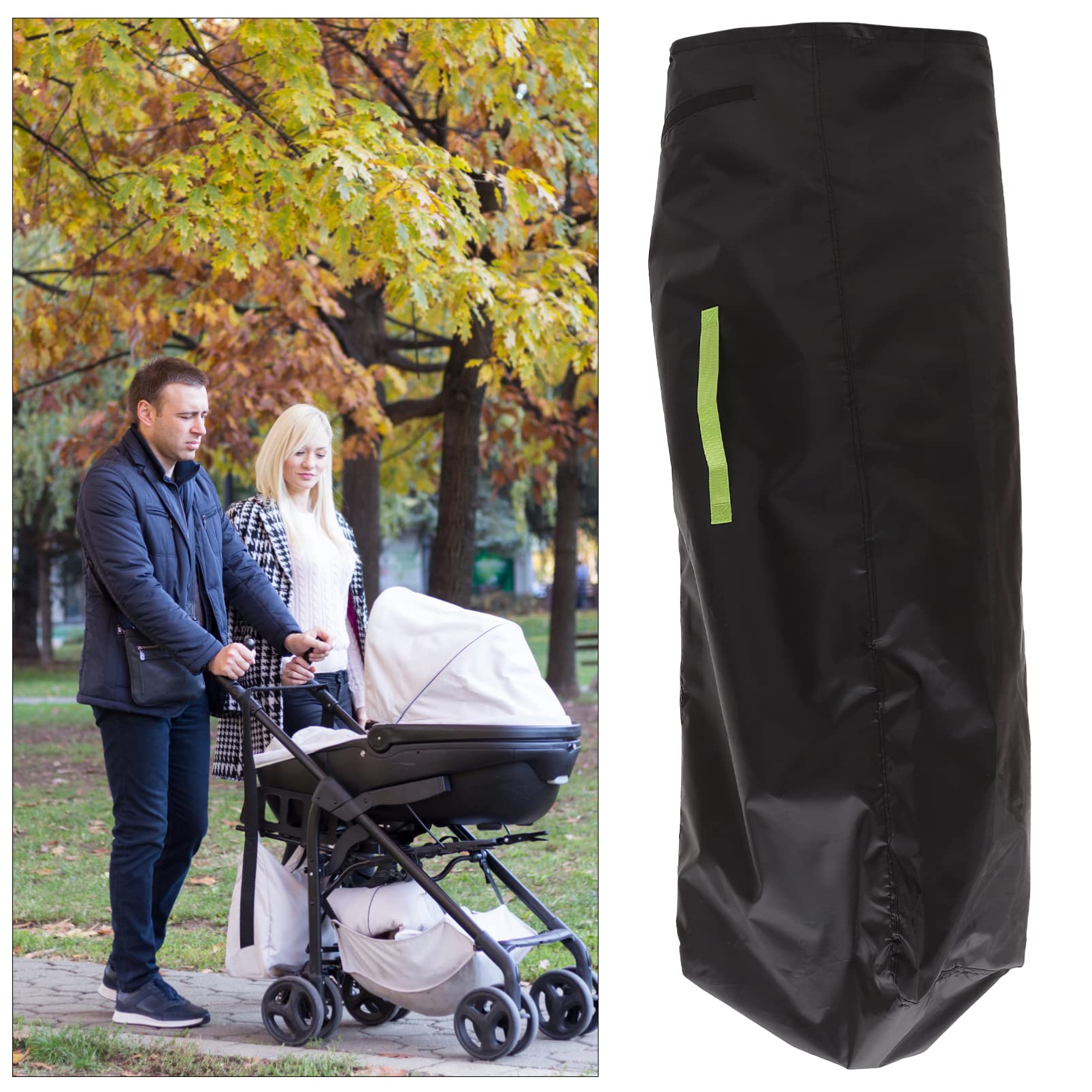 Borsa da Viaggio per Passeggino Ombrello, Sacco Portaoggetti per Carrozzina Singola Oxford, e Facile da Pulire, per Gate Check