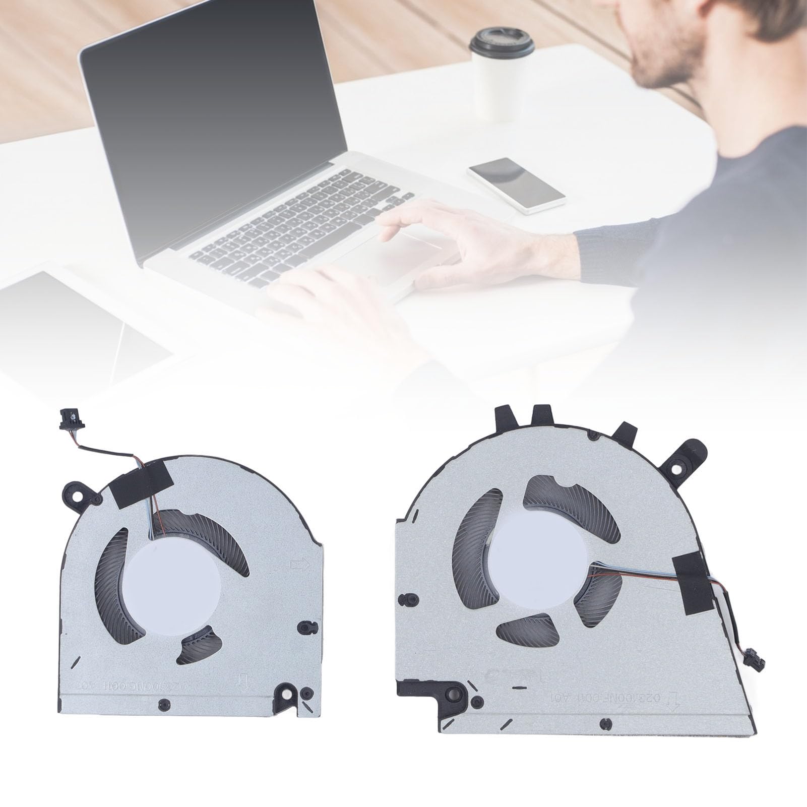 Ventola di Raffreddamento per Laptop, CPU e GPU con Connettore 4 Pin, Ventola di Ricambio per 15 7510 e 16 7610