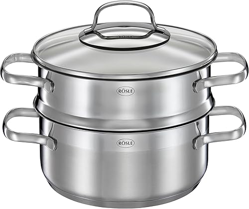 Rösle Steamer Elegance, acero inoxidable, 7.9 in