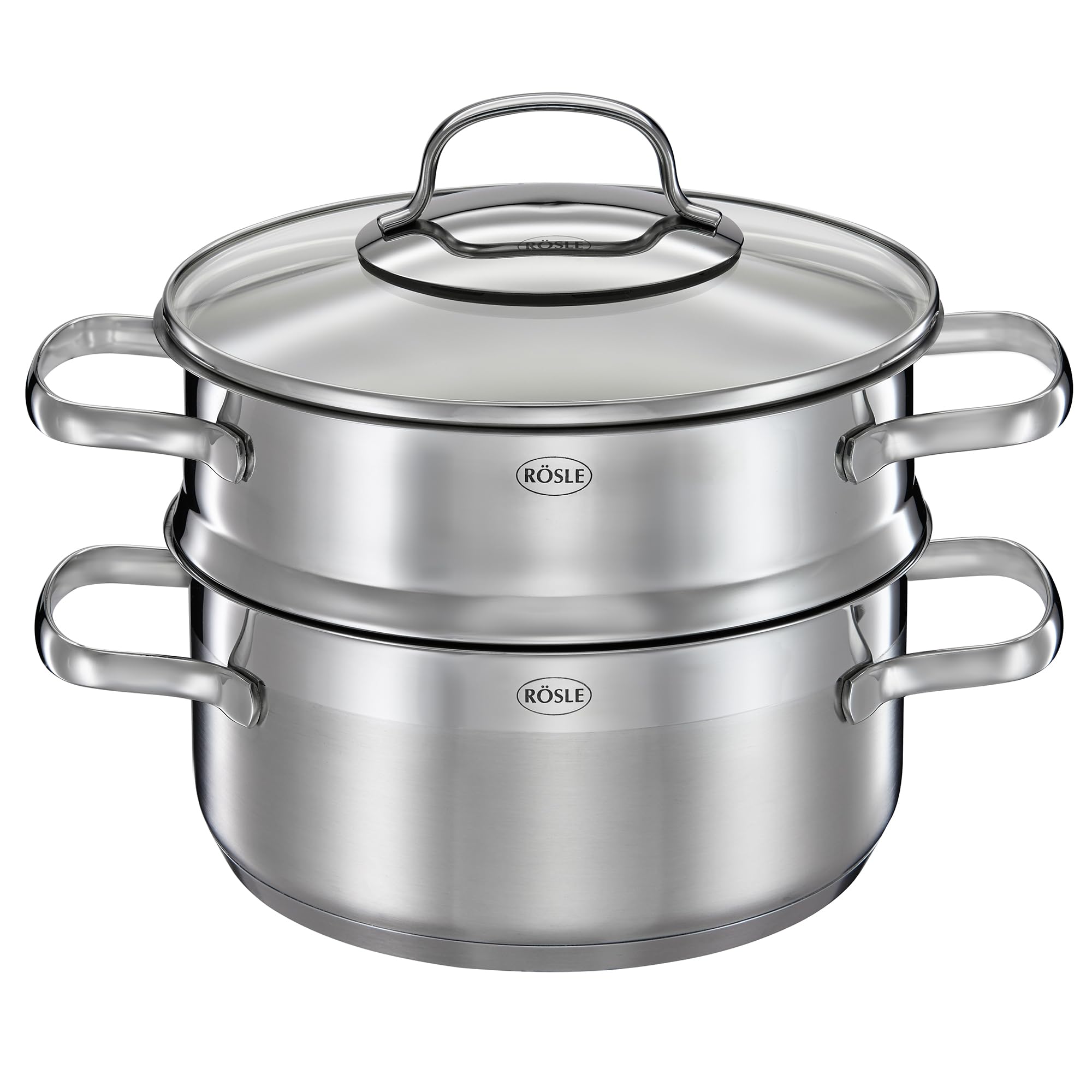 Marmite Induction Casserole Professionnelle GSW 20 L - Acier Inoxydable Avec Couvercle Verre Casserole 20 Litres Grande Capacité